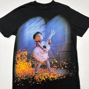 Disney Pixar Shoe Palace Men's Coco Miguel T Shirt Black - Size Medium